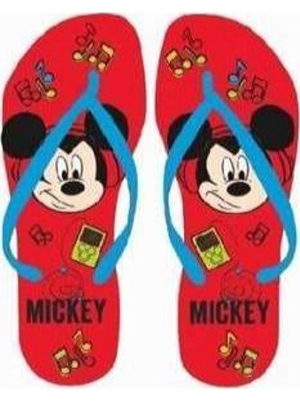 Mickey Mouse Červené žabky