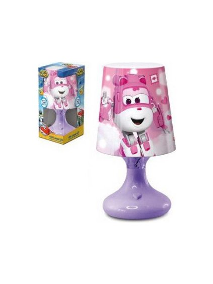 Super Wings ružová mini LED lampa