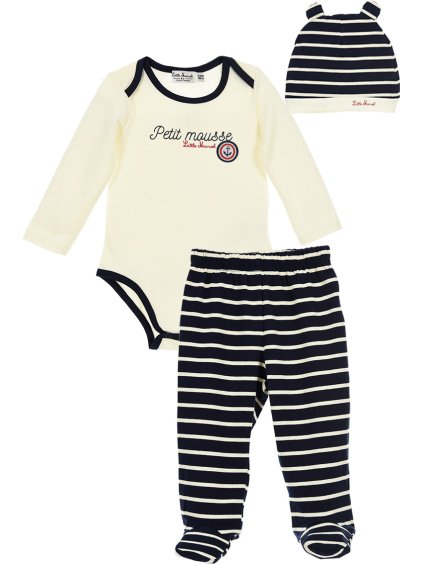 Little Marcel dievčenské set body + nohavice + čapica