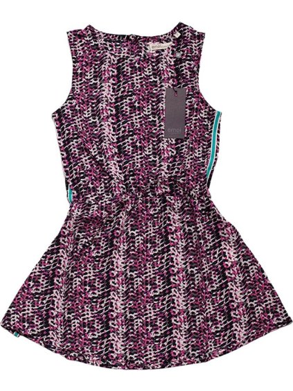 Emoi dievčenské fialové šaty s motívom pletenia