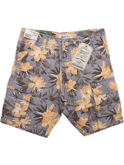 Ebound sivé šortky s kvetmi