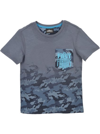 Fast and furious sivé tričko pre chlapcov