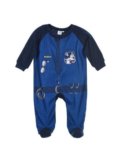 Mickey Mouse tmavomodrý overal polície