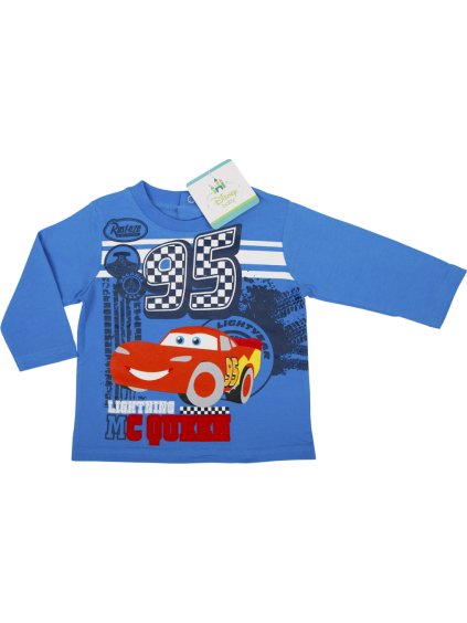 Cars modré tričko s dlhým rukávom
