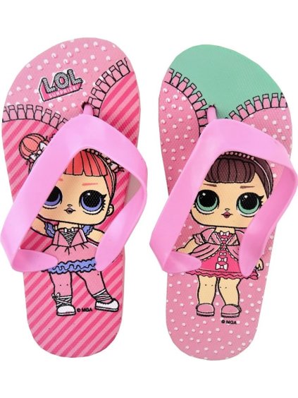 L.O.L. dievčenské ružové žabky
