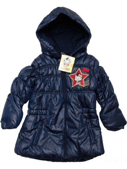 HELLO KITTY ELVIS Bunda pre dievčatá modrá