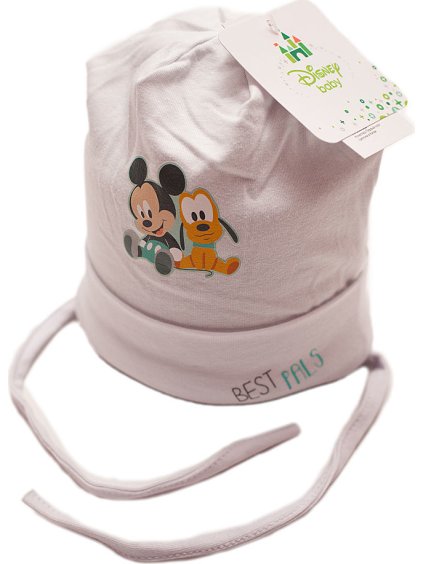 Mickey a Pluto biela čiapočka