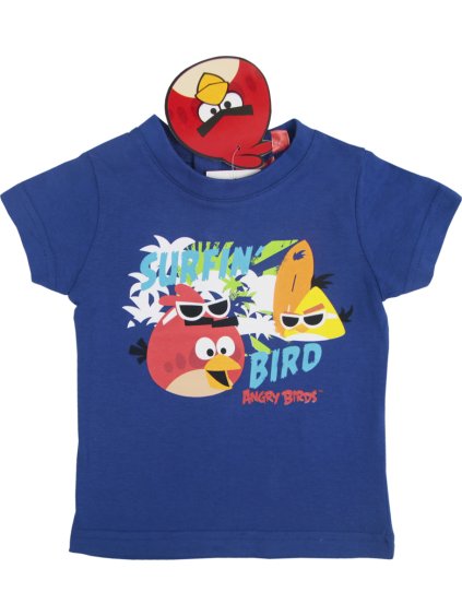 Angry Birds modré  tričko pre chlapcov