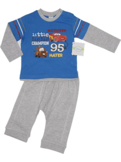 Cars - sivomodrá chlapčenská baby súprava