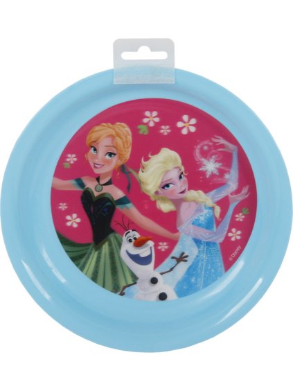 Frozen modrý tanier s Annou a Elsou
