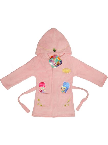 Shimmer and Shine Ružový župan pre dievčatá