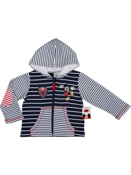 Mickey Mouse pruhovaná námornícka mikina