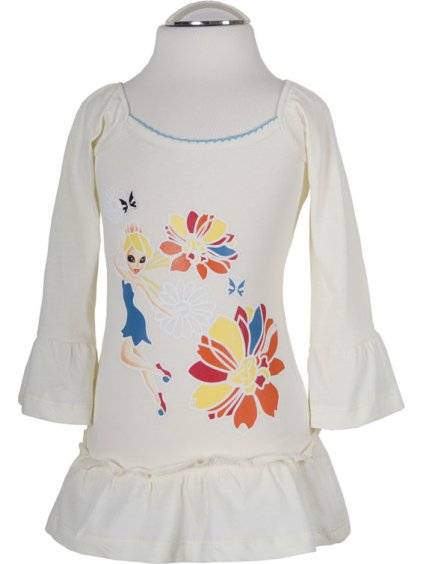 Lupilu dievčenské smotanové šaty Zvonilka