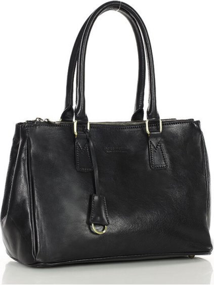 MARCO MAZZINI čierna shopper kabelka