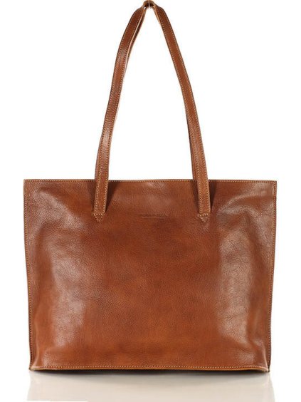 MARCO MAZZINI Svetlohnedá dámska business kabelka