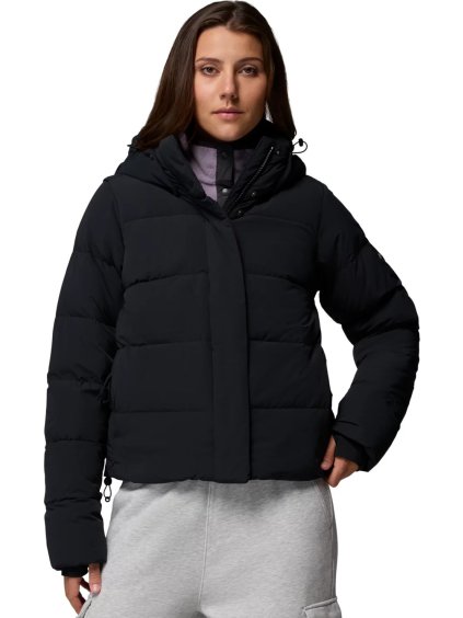 Čierna dámska zimná prešívaná bunda Columbia Amaze Puff Hooded Jacket