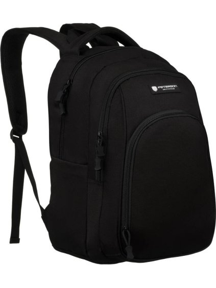 Peterson Čierny batoh s USB portom