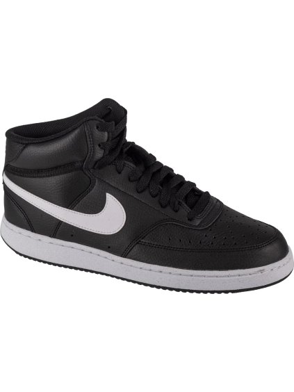 Čierne členkové tenisky Nike Court Vision Mid