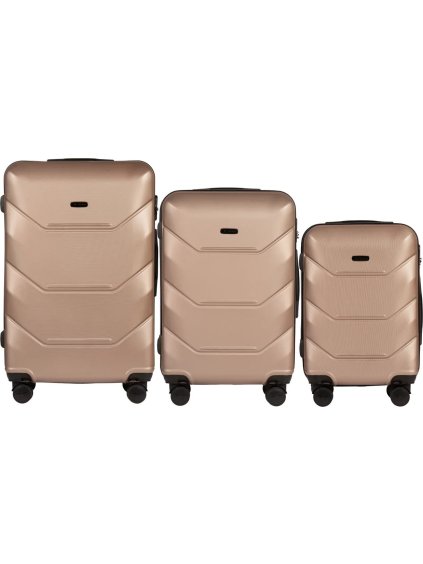 Champagne súprava cestovných kufrov PEACOCK