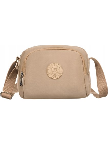 Peterson béžová textilná messenger taška