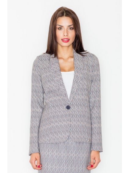 Dámske šedé sako so vzormi