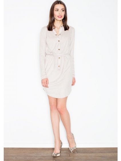 Dámske béžové šaty