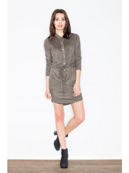 Dámske olivovo zelené šaty