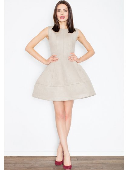 Dámske béžové šaty