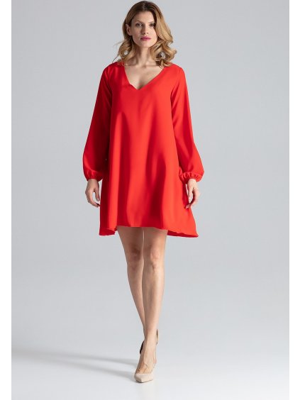 Červené oversize šaty