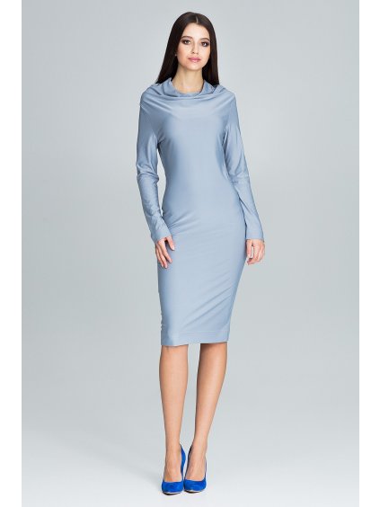 Elegantné šedé šaty