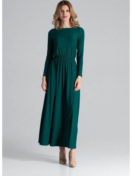 Dlhé zelené šaty