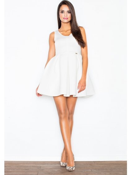 Dámske šaty v smotanovej farbe