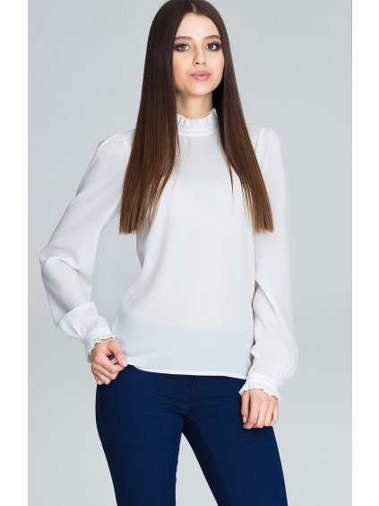 Hladká smotanová blúzka
