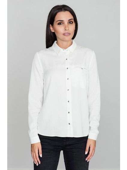 Dámska košeľa v smotanovej farbe