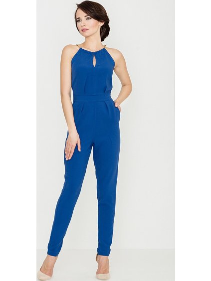 Dámsky elegantný modrý overal