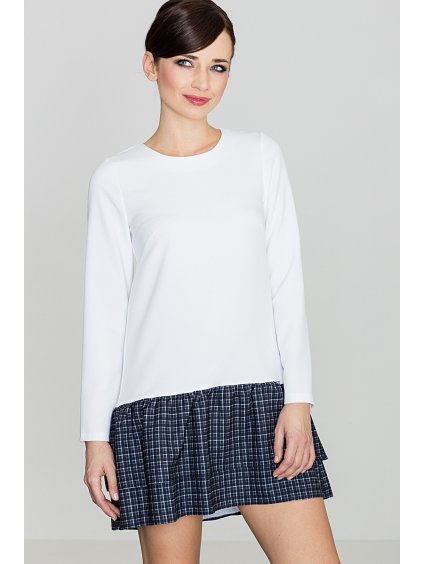 Dámske bieločierne šaty