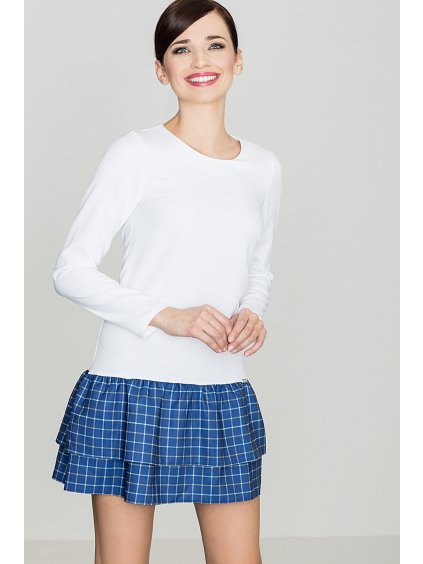 Dámske bielo modré šaty