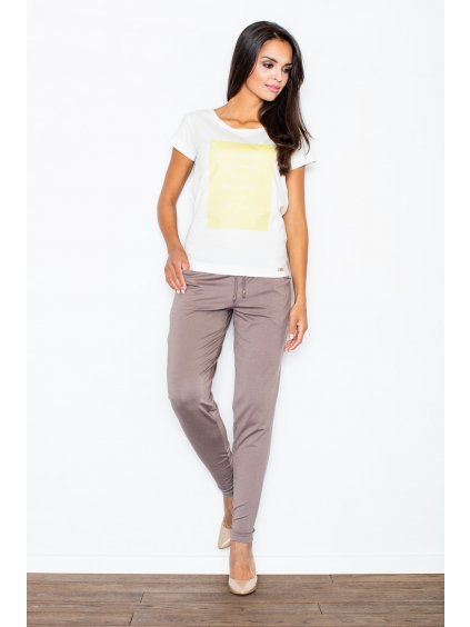 Hnedé dámske nohavice