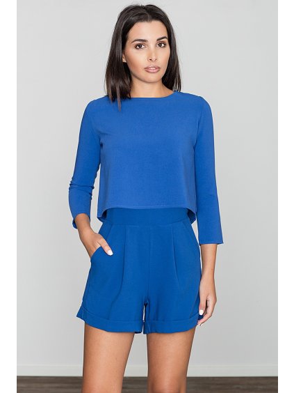 Dámsky modrý krátky overal