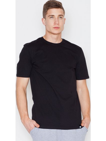 Čierne bavlnené tričko V001 Black