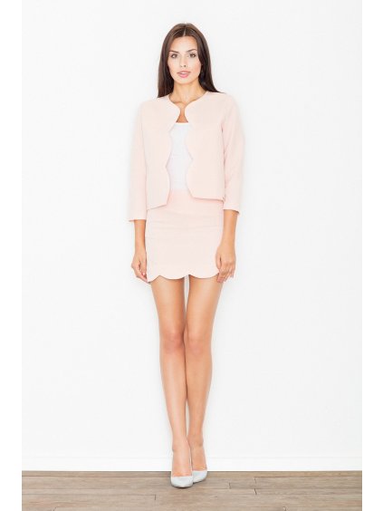 Set vo vlnkovanom strihu M476 Pink