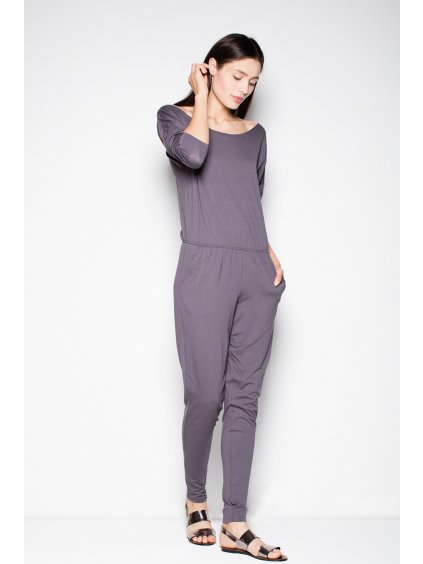 Dlhý šedý overal VT024 Grey