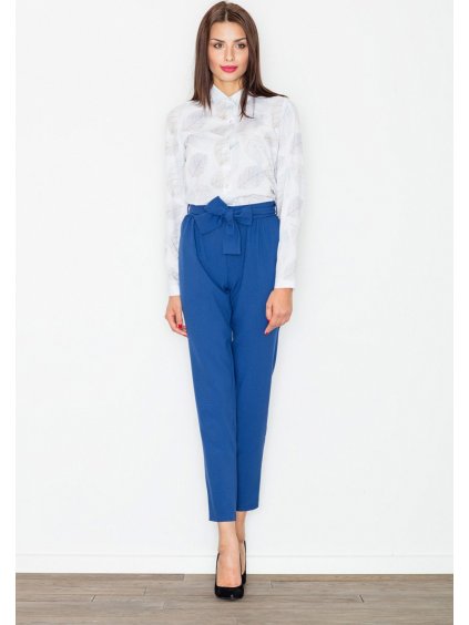 Spoločenské nohavice s mašľou M523 Navy