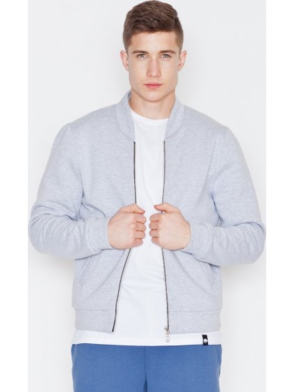 Sivá bavlnená mikina