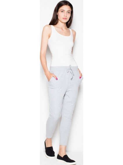 Šedé komfortné tepláky