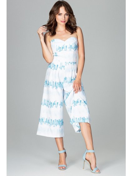 Vzorovaný overal so širokými nohavicami K469 Pattern 94