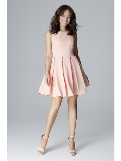 Marhuľové šaty bez rukávov