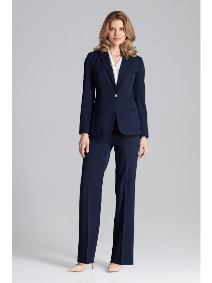 Tmavo modré dámske sako