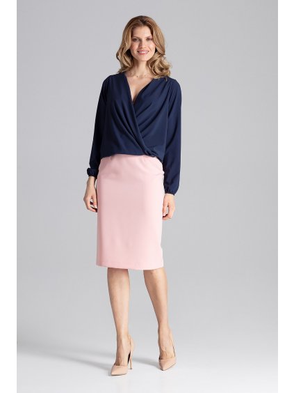 Modrá dámska blúzka