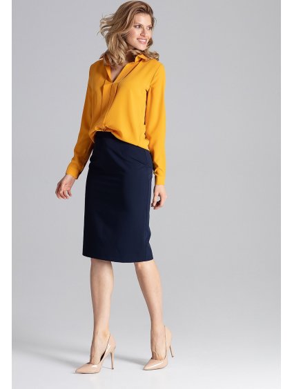 Horčicová elegantná košeľa